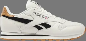 Classic leather 'chalk black' Reebok sneakers, white