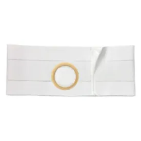 7" Right, White, Regular Elastic, Nu-Form Belt, Large, 2-1/8" Opening Placed 1/1/2" From Bottom