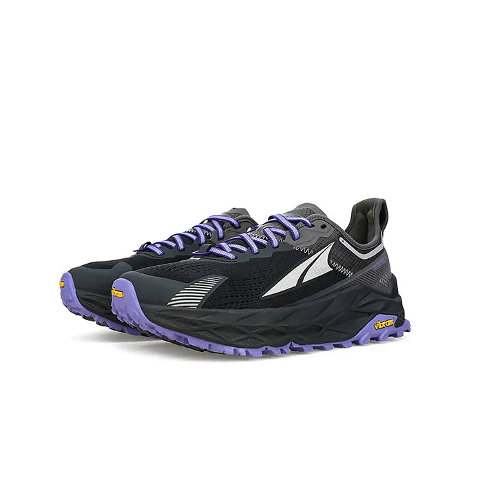 Altra Womens Olympus 5 Trail Running Shoes, Black/Grey