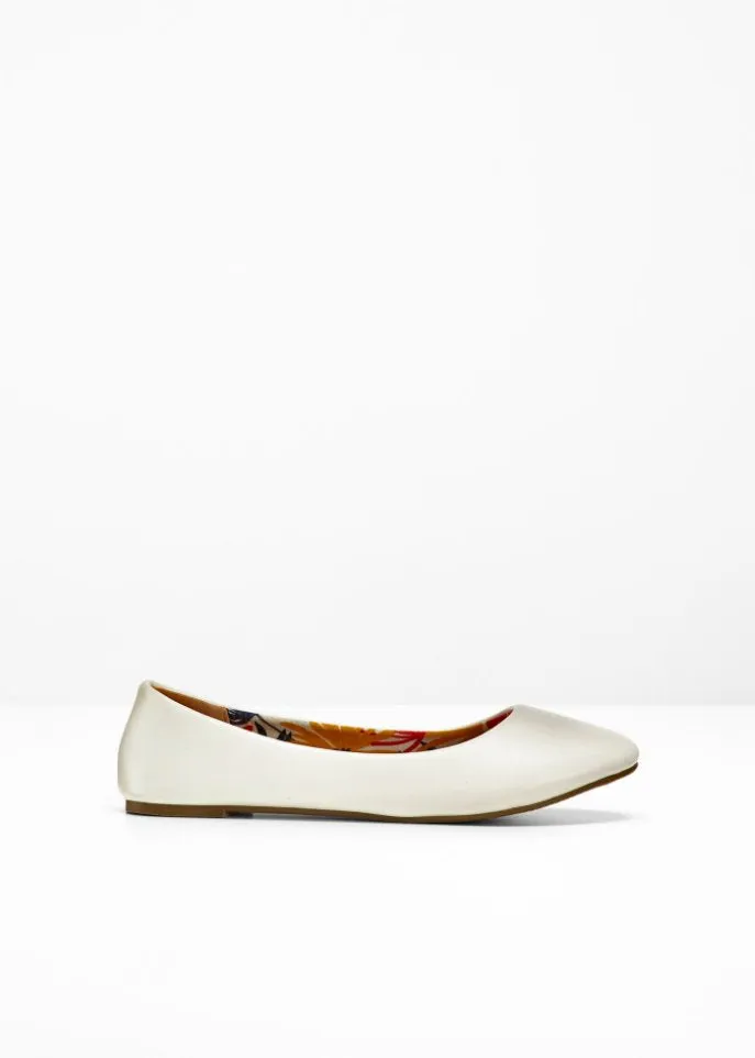 Ballerinas Bpc Bonprix Collection, white