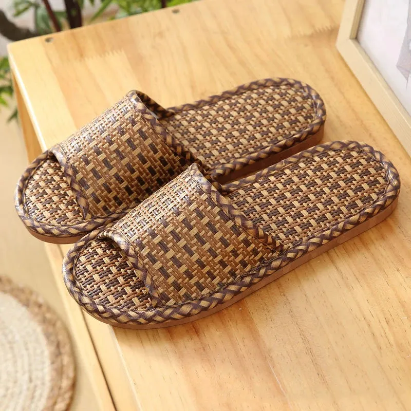 Bamboo Rattan Slippers for Men