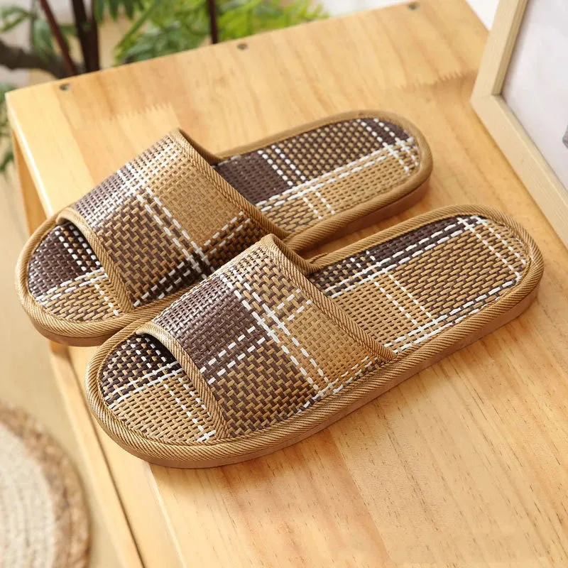 Bamboo Rattan Slippers for Men