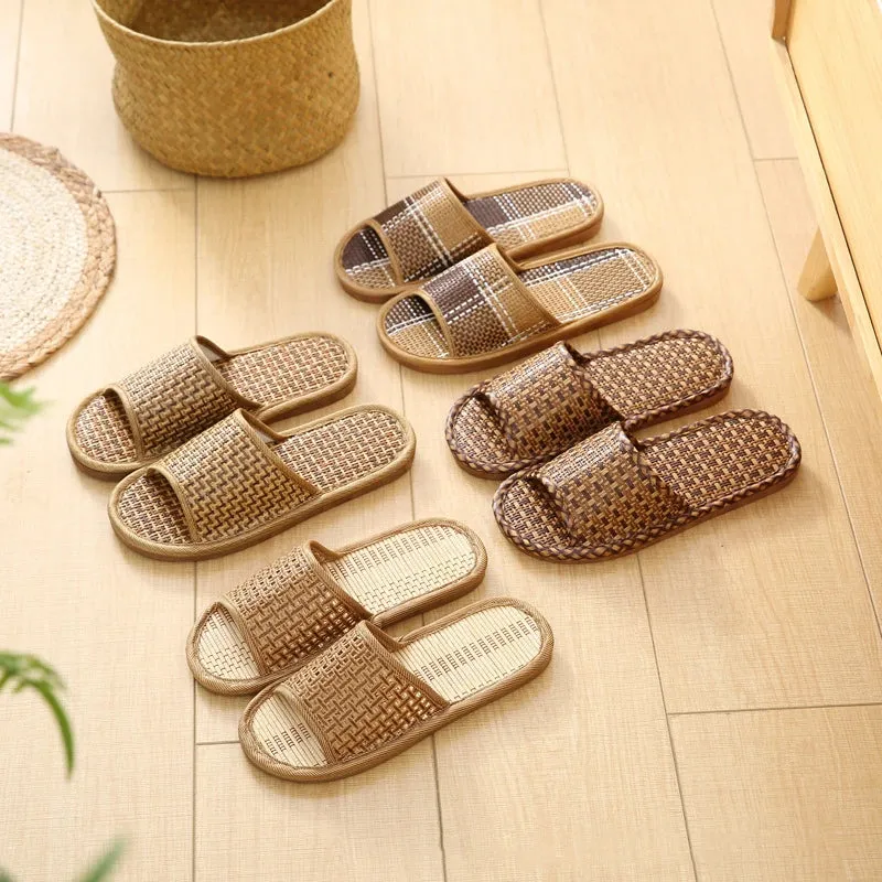 Bamboo Rattan Slippers for Men