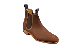 Barker Mansfield Classic Chelsea Boots - Brown Waxy Suede