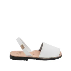 Basic Open Toe Leather Menorcan Sandal For Kids - Iker 1097 Rustic