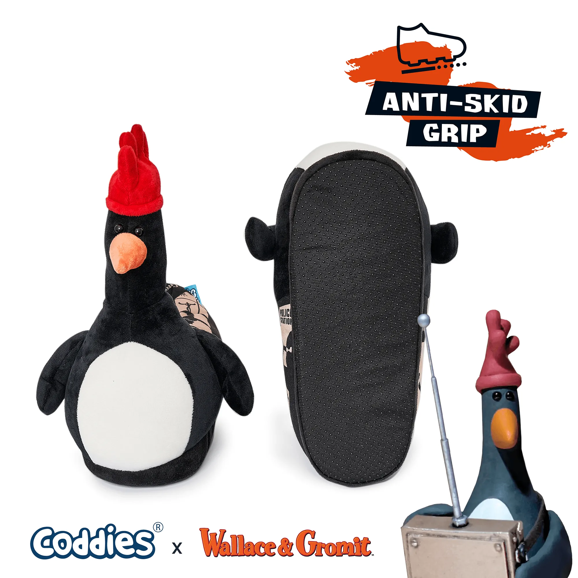 Bird Villain Bundle: Feathers McGraw & Punk Chicken Slippers