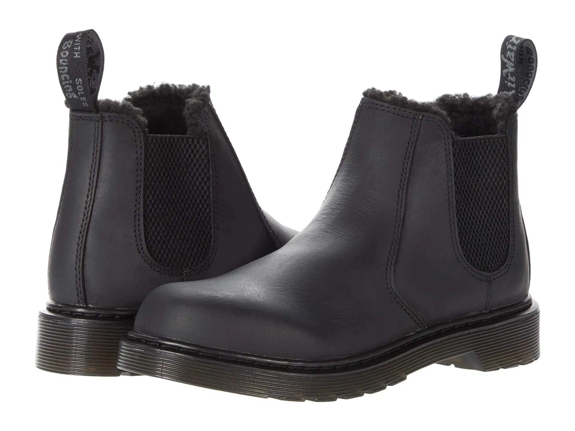 Boots Dr. Martens Kid's Collection 2976 Leonore Mono (Big Kid)