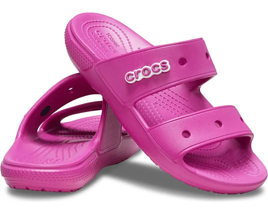 Classic Sandal Crocs, fuchsia fun