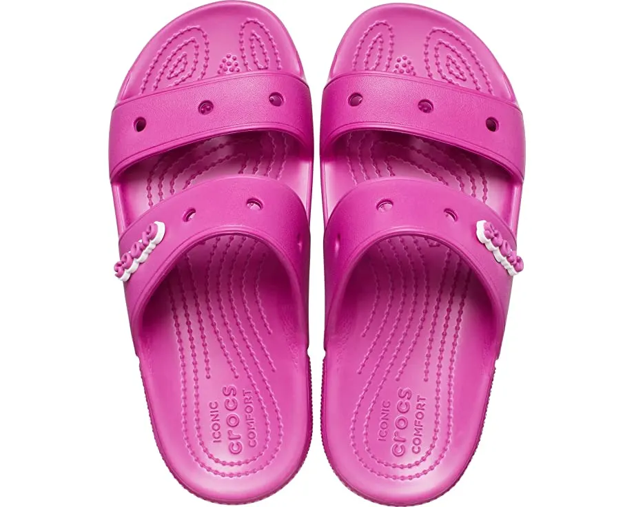 Classic Sandal Crocs, fuchsia fun