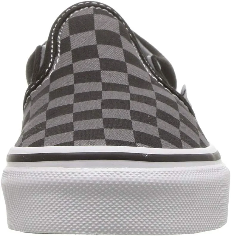 Classic Slip-On Vans, Checkerboard Black/Pewter