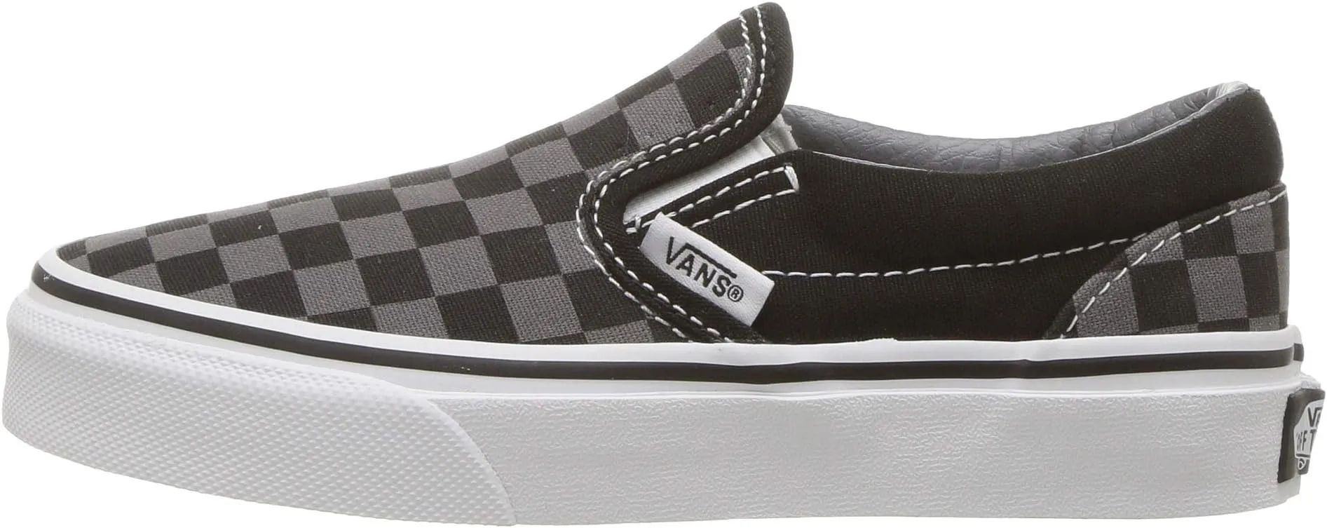 Classic Slip-On Vans, Checkerboard Black/Pewter