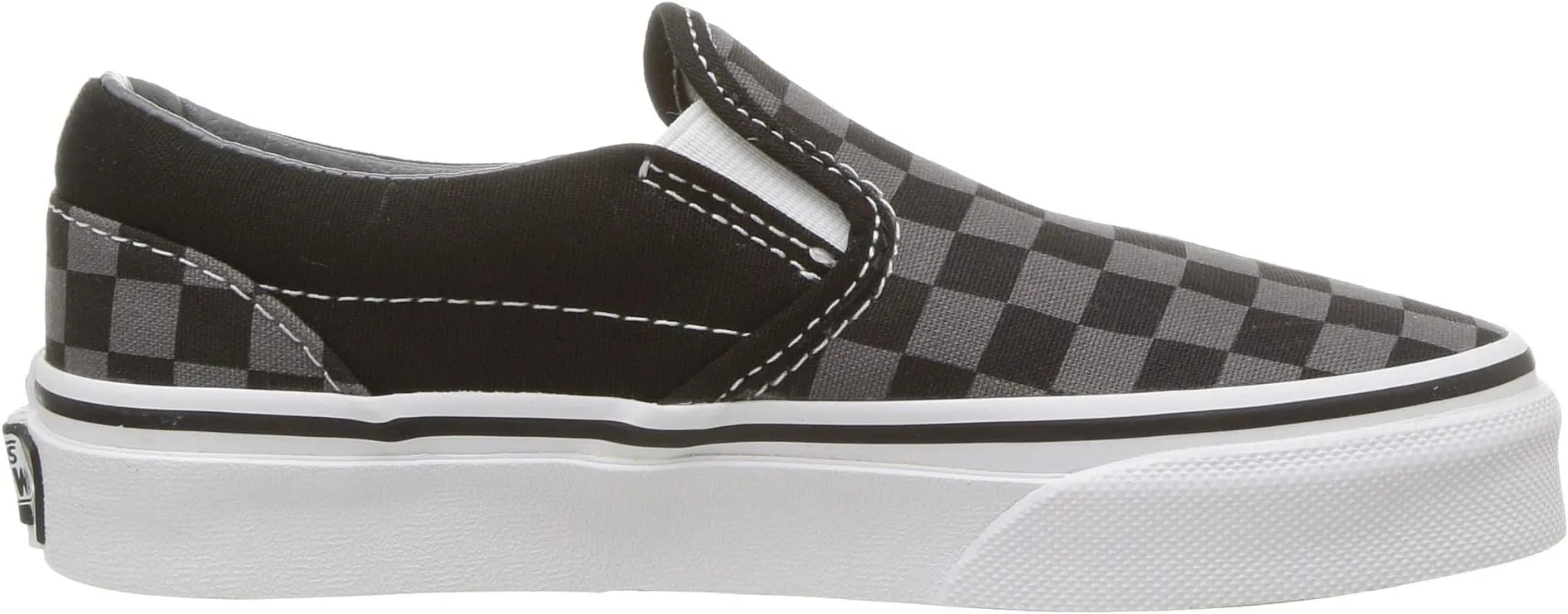 Classic Slip-On Vans, Checkerboard Black/Pewter