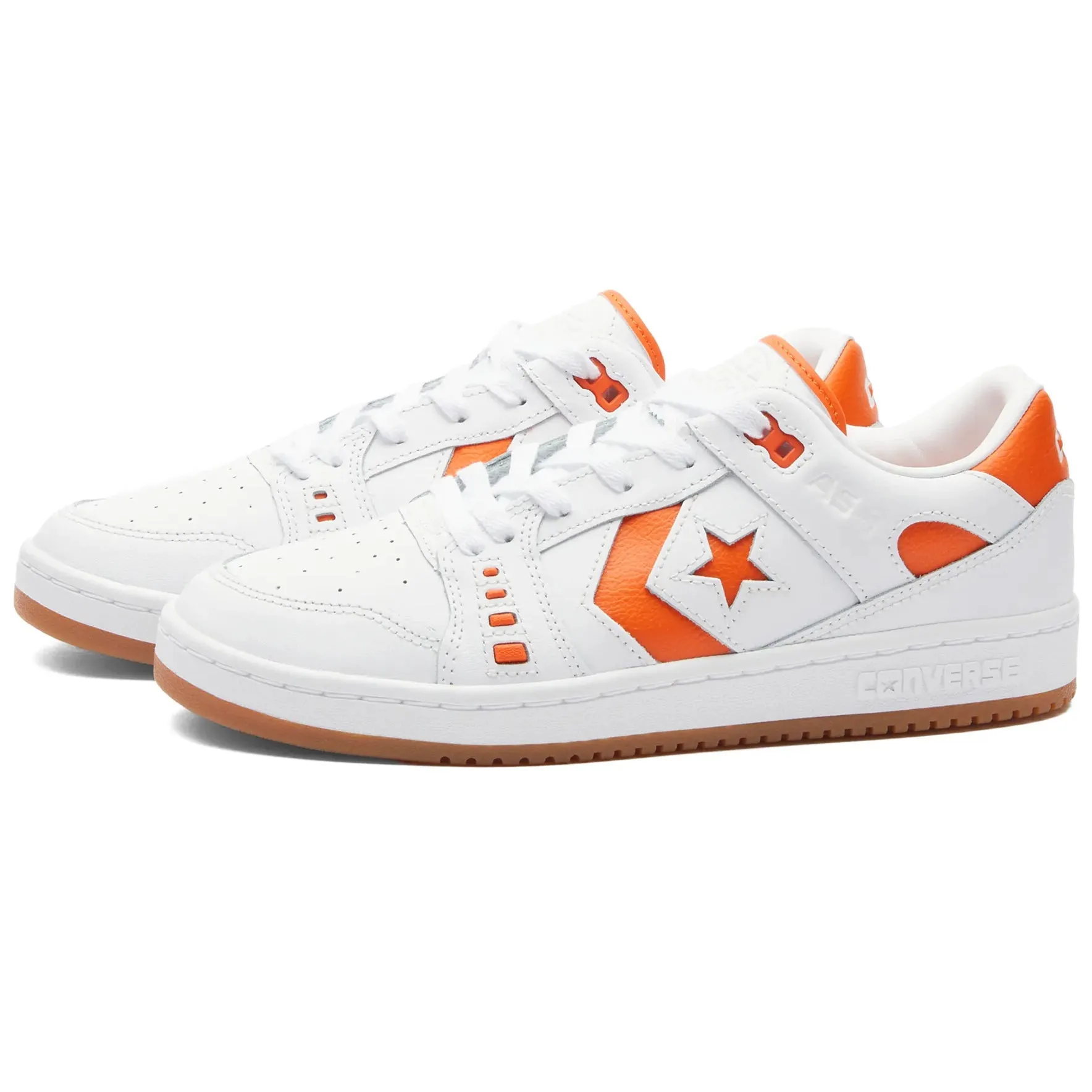 Converse AS-1 Pro Ox Sneakers, white/orange/white