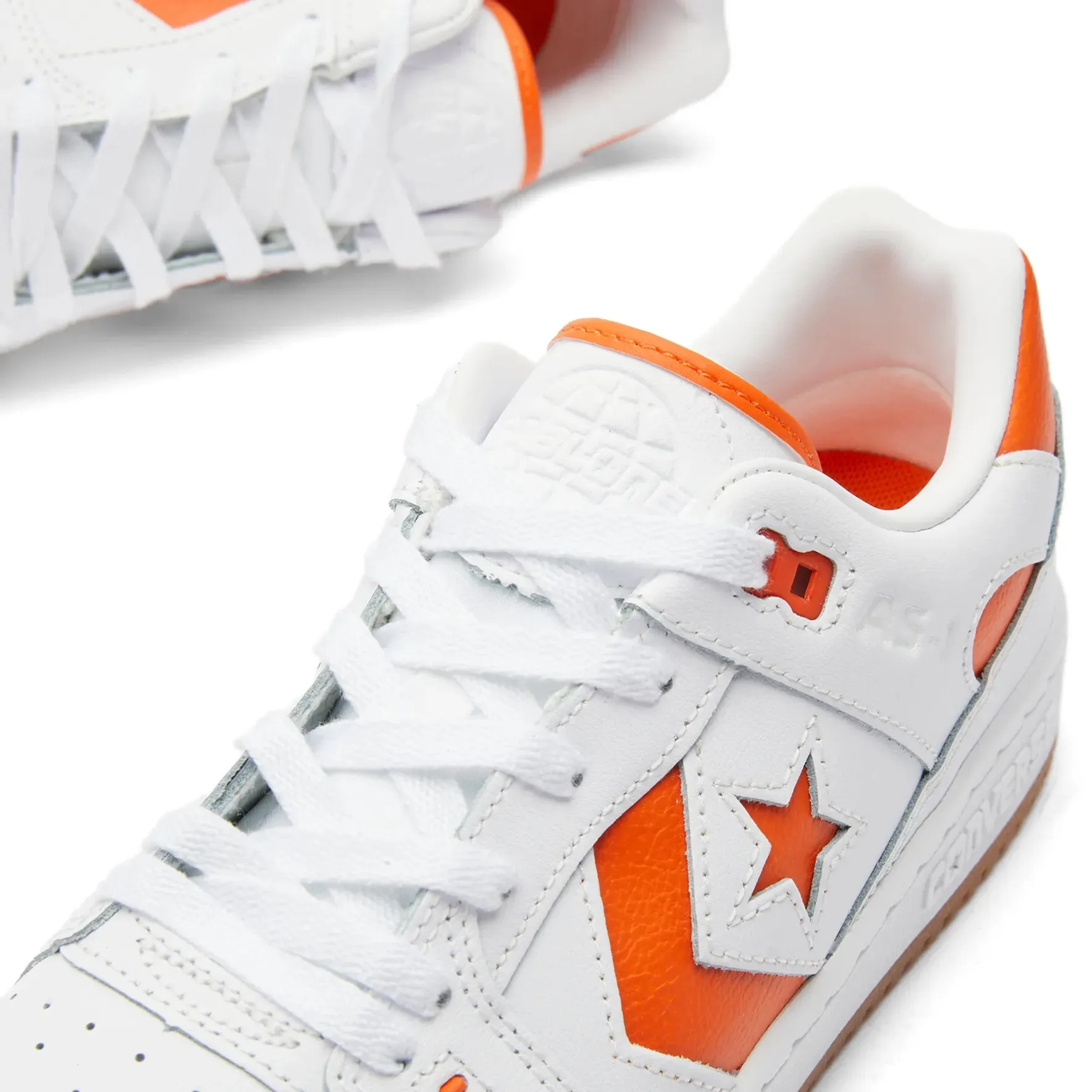 Converse AS-1 Pro Ox Sneakers, white/orange/white