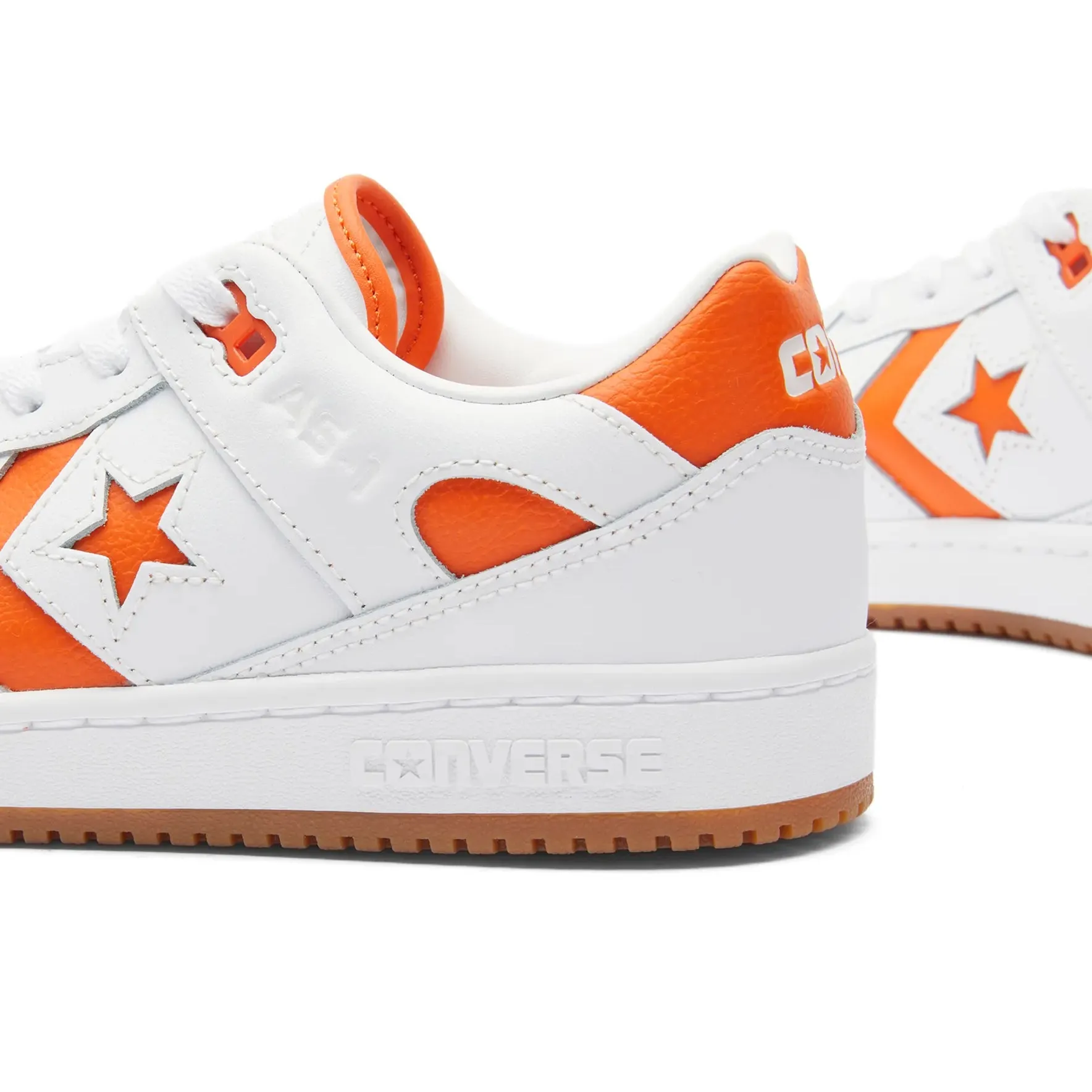 Converse AS-1 Pro Ox Sneakers, white/orange/white