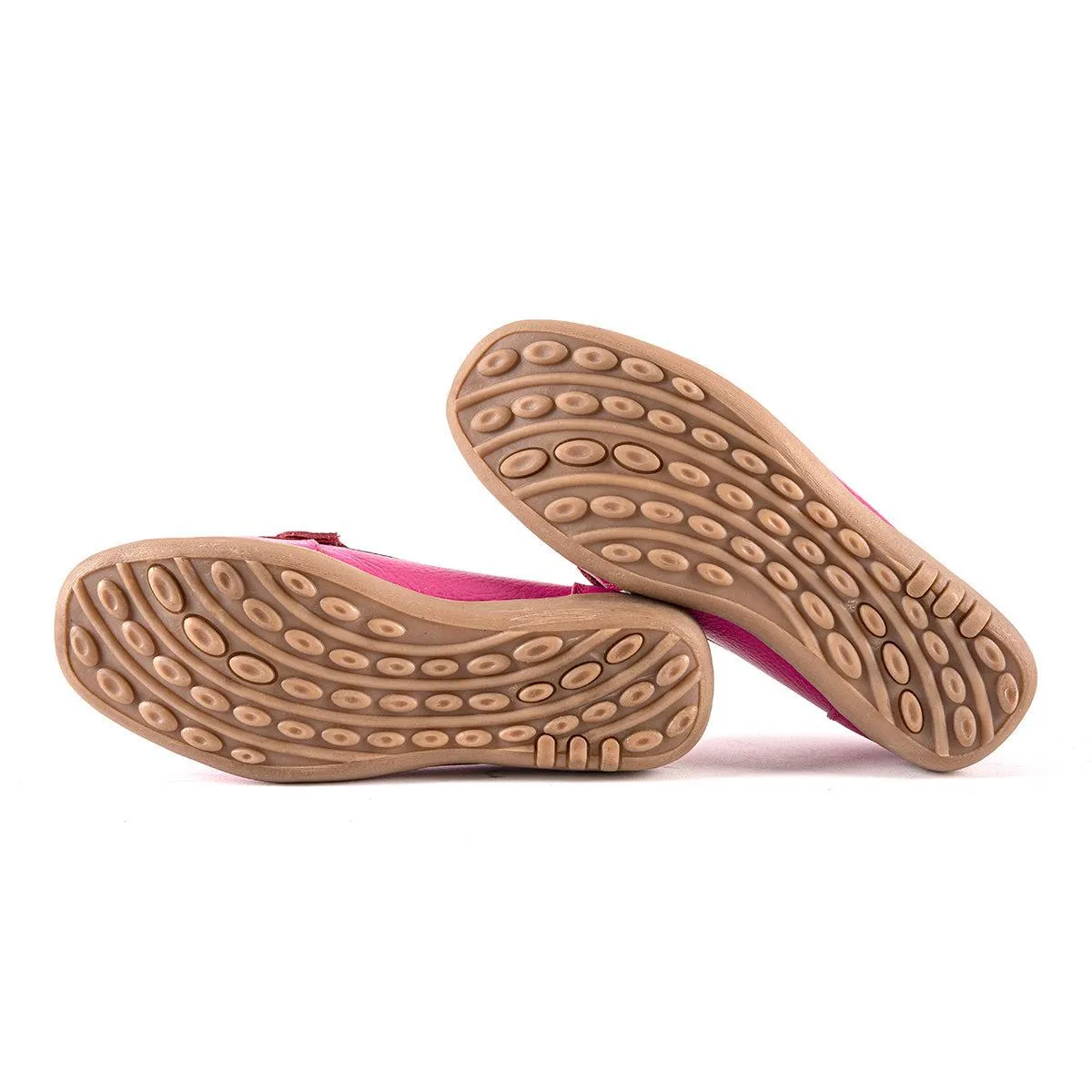 Cotton Traders Chain Casual Loafers Leather Pink Colour For Women