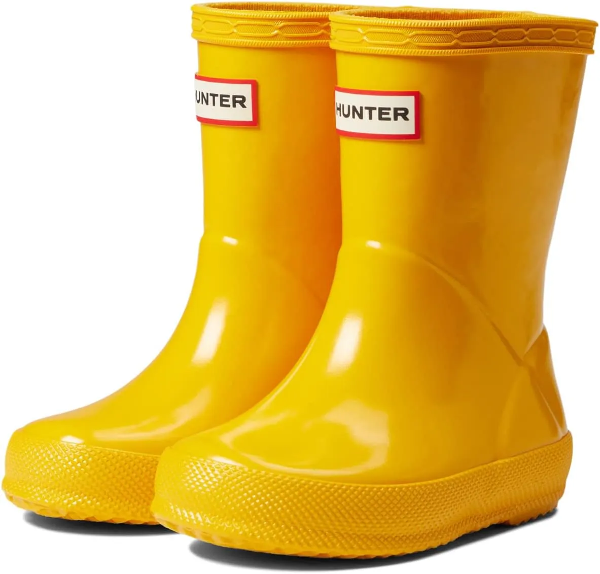 First Classic Gloss Hunter rubber boots, yellow