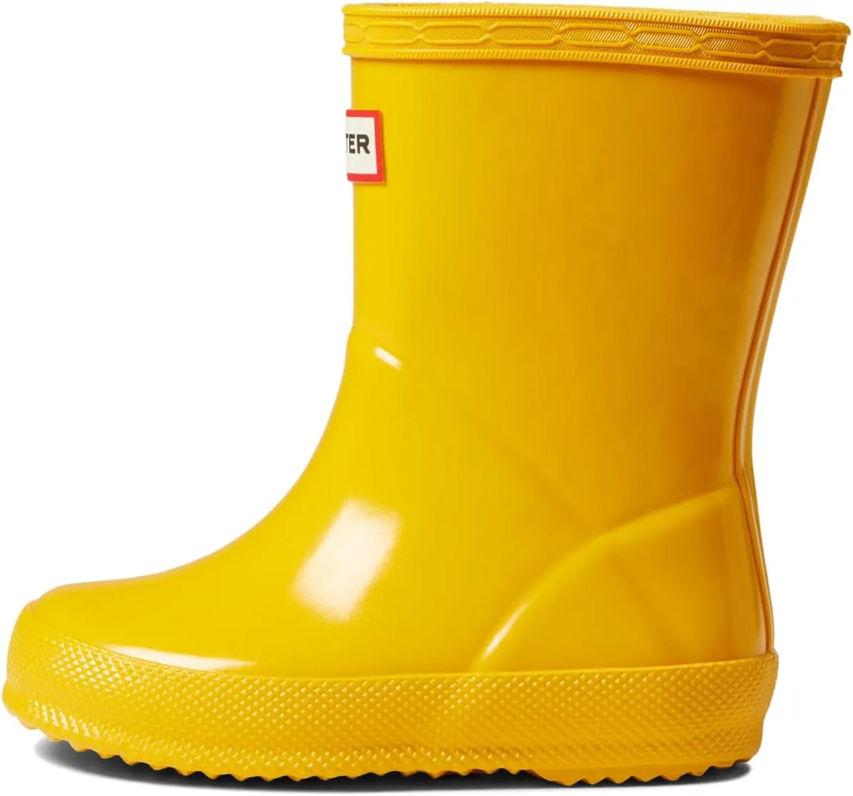 First Classic Gloss Hunter rubber boots, yellow