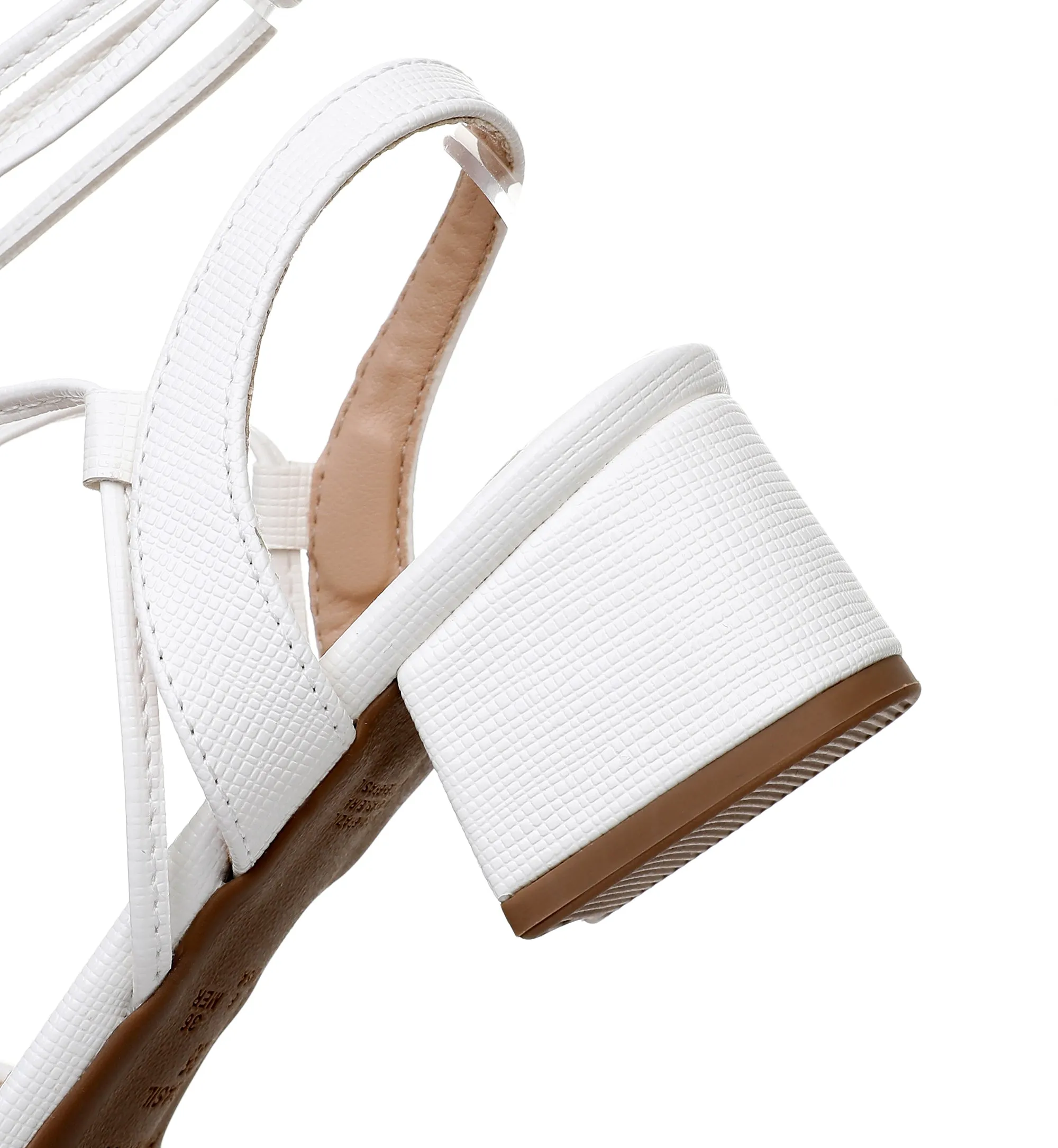 Glam Gladiator Heels - White (739.034)