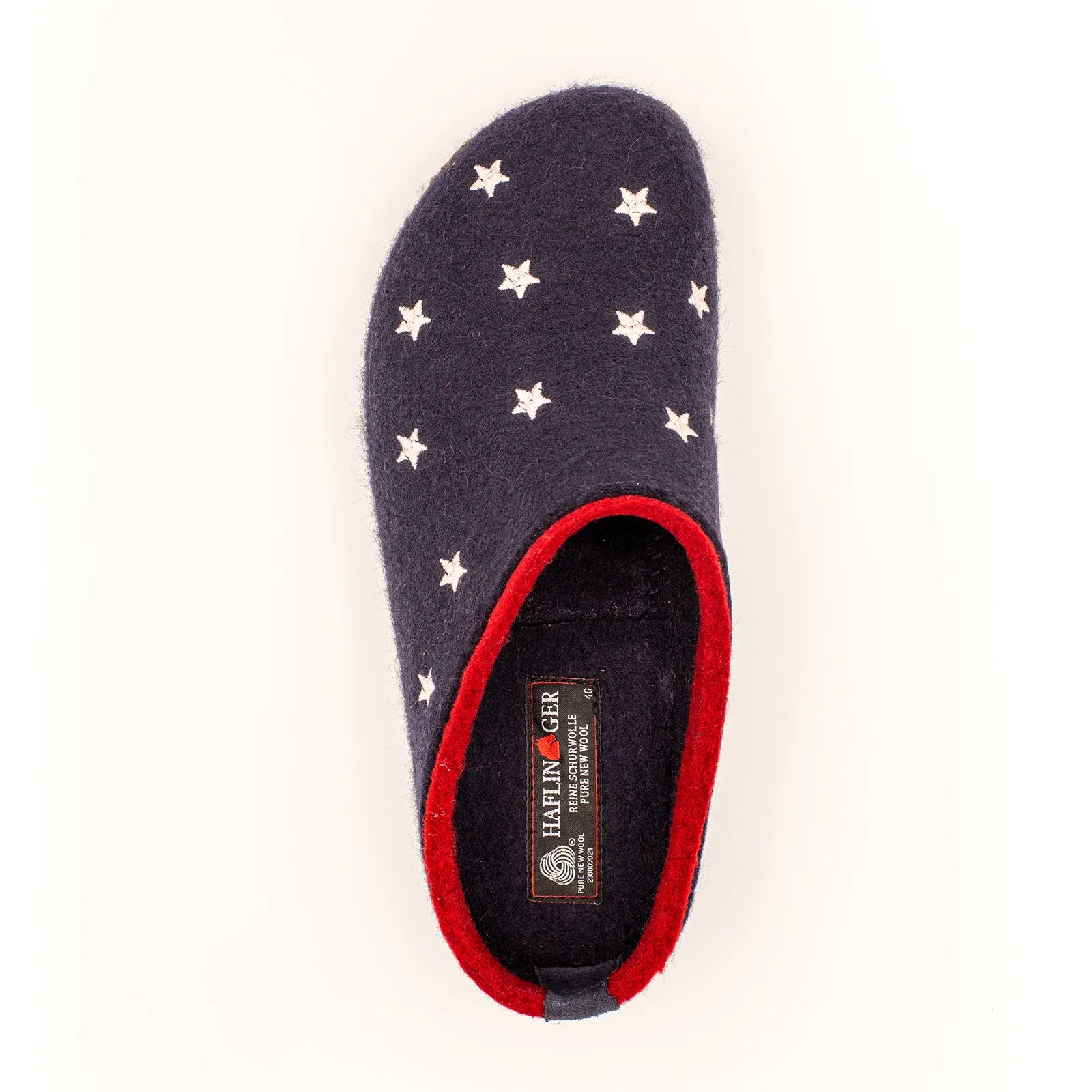 Haflinger Stars 'N Stripes Clog (Women) - Navy