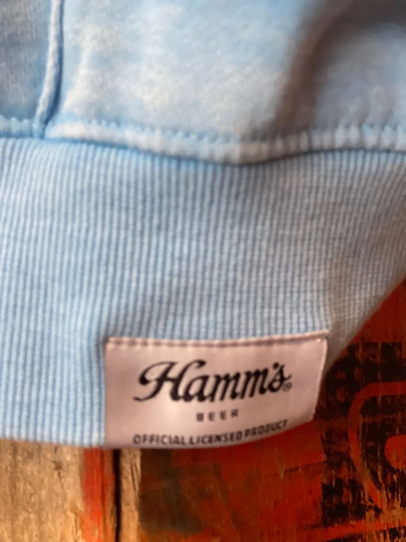 Hamm's Sailboat Hoodie- Acid Etch Sky Blue