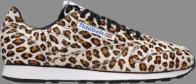 Head porter x classic leather 'leopard' Reebok sneakers, brown