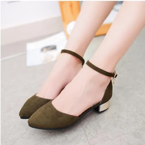 HOT Summer Women Shoes Side with Pointed Toe Pumps  Dress Shoes High Heels Boat Shoes Wedding Shoes tenis feminino sandals #A08