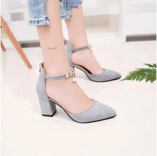 HOT Summer Women Shoes Side with Pointed Toe Pumps  Dress Shoes High Heels Boat Shoes Wedding Shoes tenis feminino sandals #A08