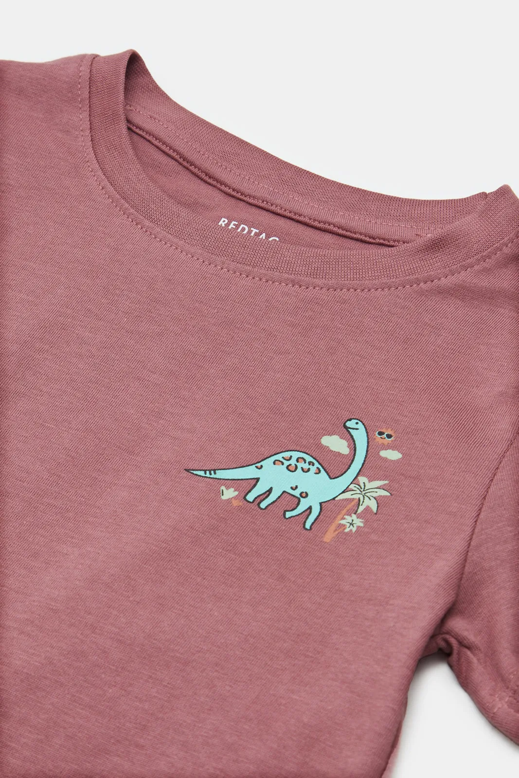 Infant Boys Purple Dino Print T-Shirt