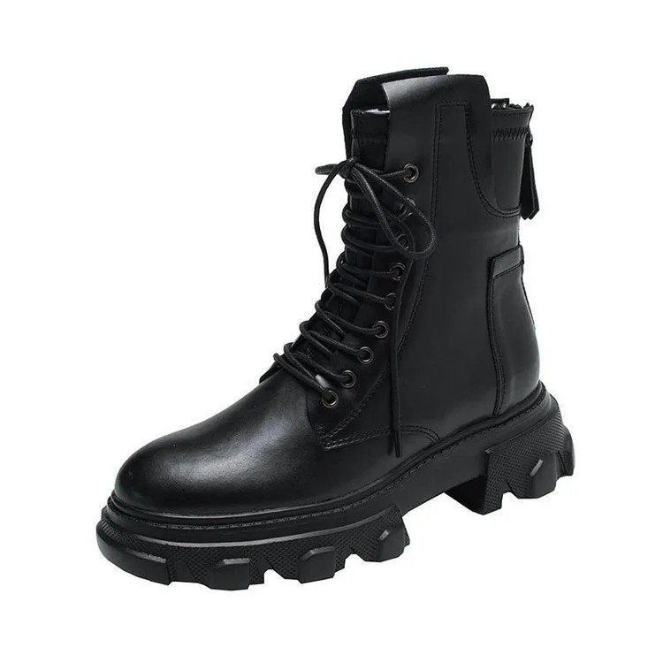 Irregular Martin boots women