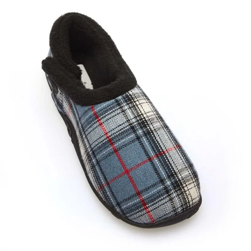 Jensen - Blue Black Check Men's Slippers