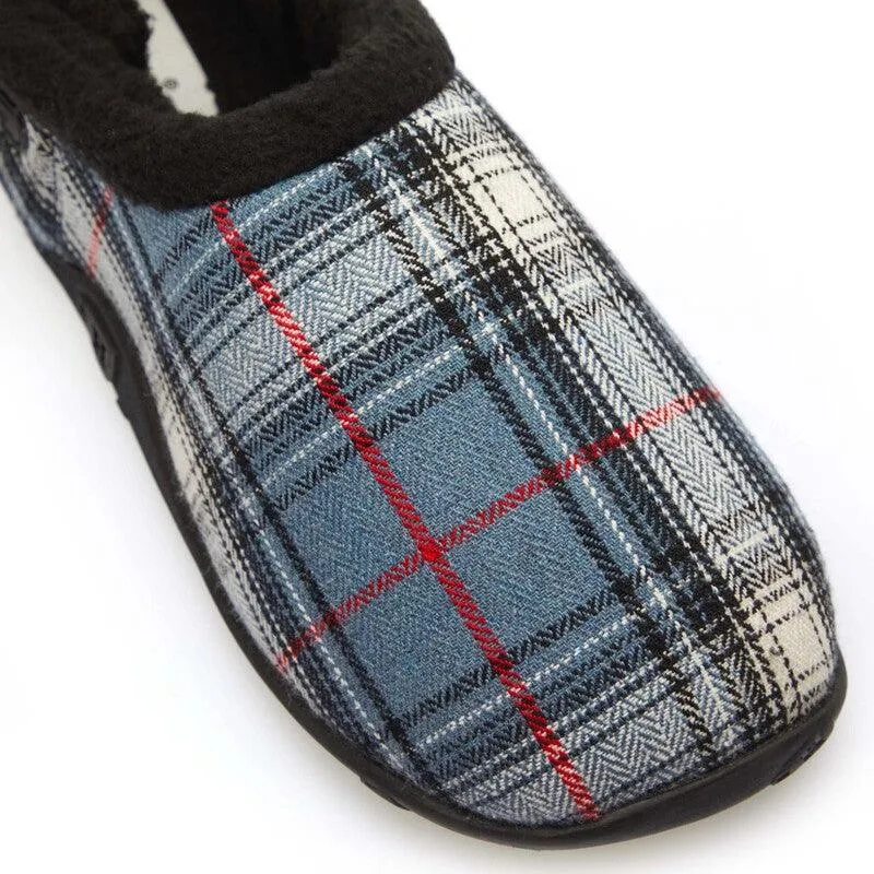 Jensen - Blue Black Check Men's Slippers