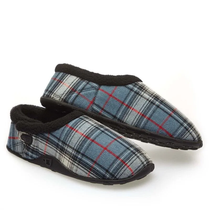 Jensen - Blue Black Check Men's Slippers