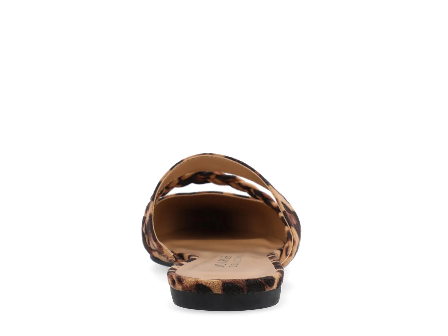 Journee Collection Pointed Toe Mules, Leopard