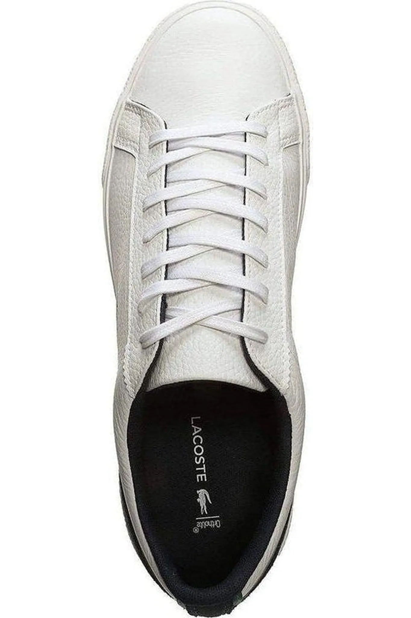 Lacoste Lerond Mens Leather White Navy