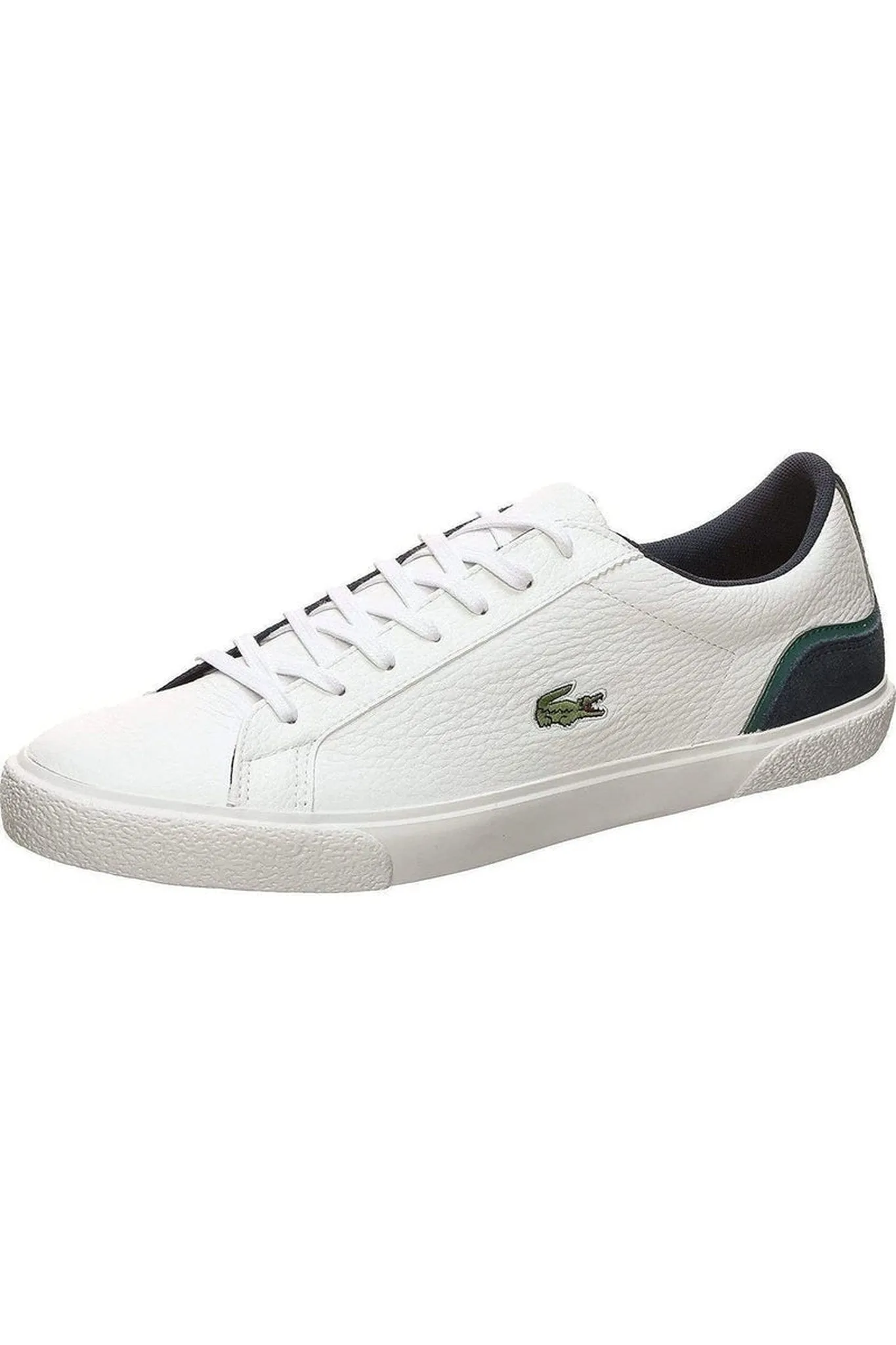 Lacoste Lerond Mens Leather White Navy