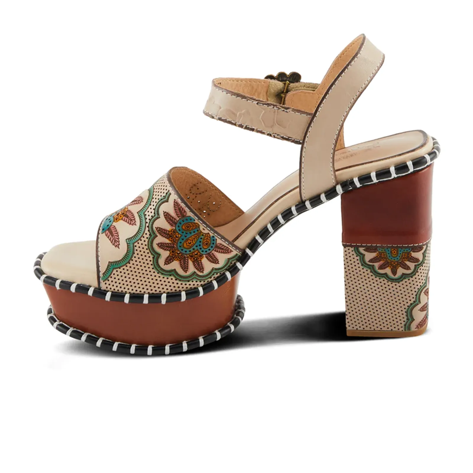 L'Artiste Go Get Em Sandal (Women) - Beige Multi