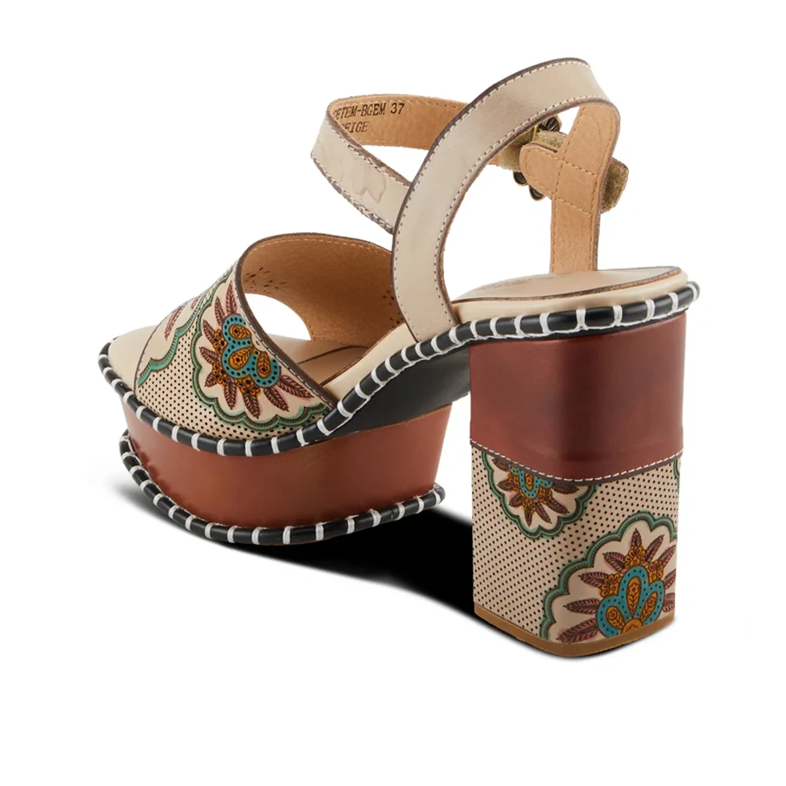 L'Artiste Go Get Em Sandal (Women) - Beige Multi