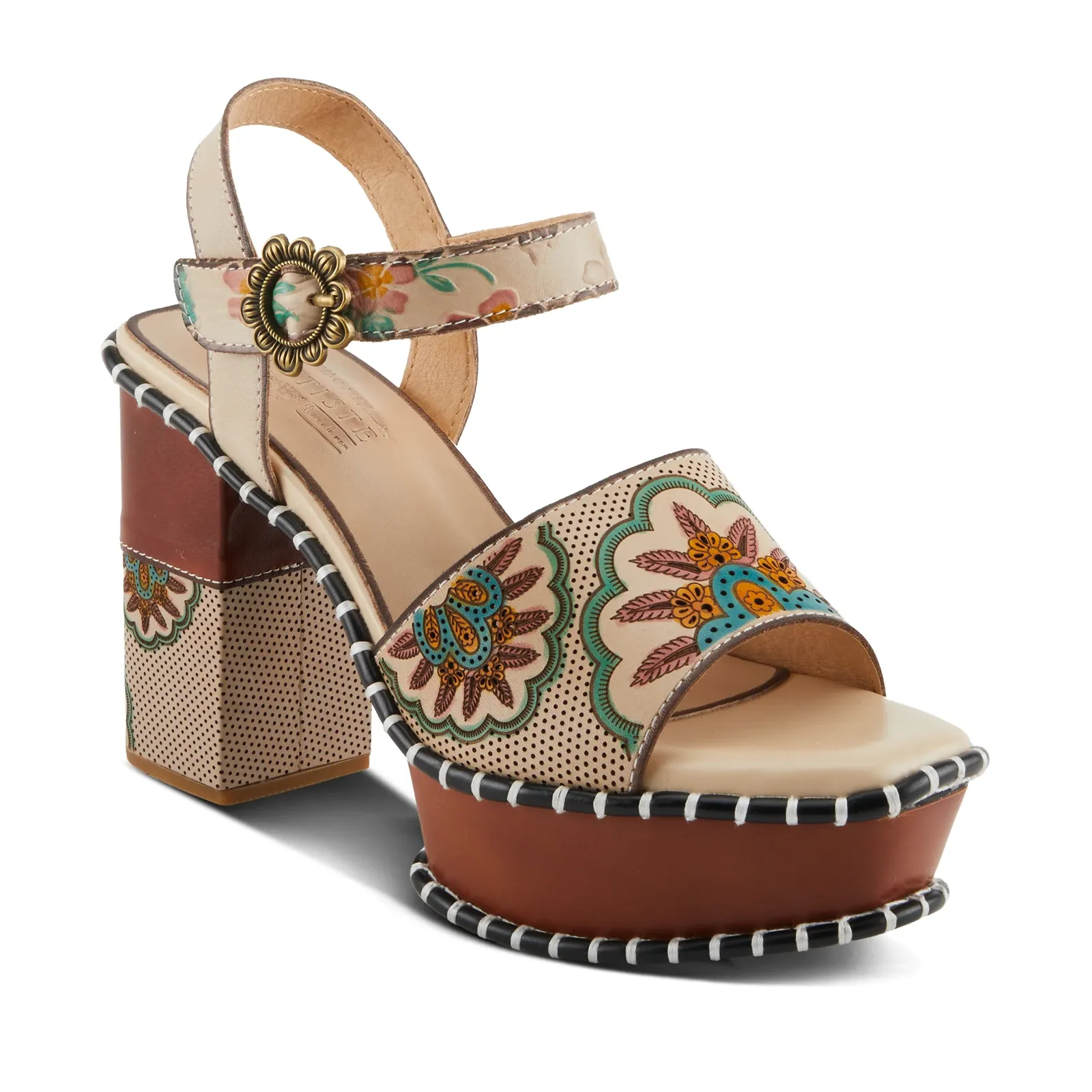 L'Artiste Go Get Em Sandal (Women) - Beige Multi