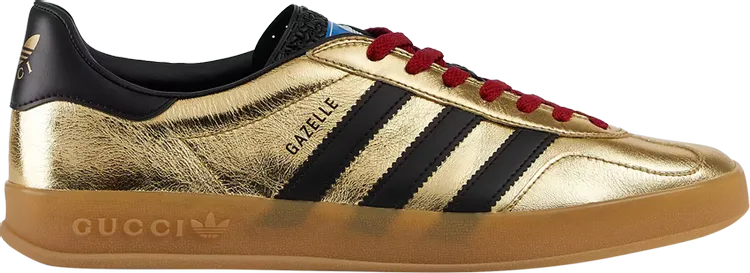 Limited edition Adidas Adidas x Gucci Gazelle 'Metallic Gold' sneakers, gold