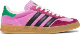 Limited edition Adidas Adidas x Gucci Wmns Gazelle 'Pink Velvet' sneakers, pink