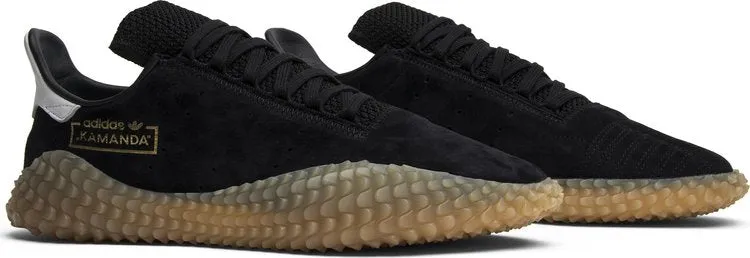 Limited Edition Adidas Kamanda 'Gum Sole' Sneakers, Black