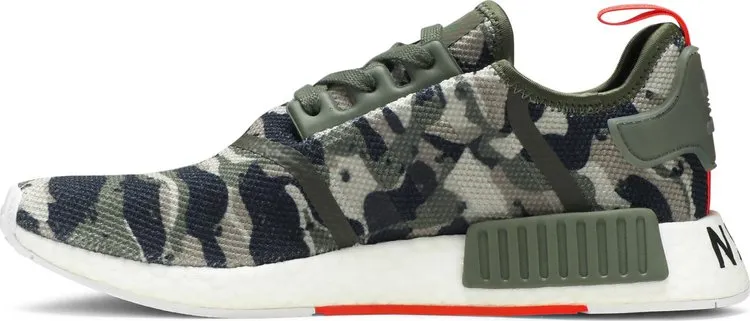 Limited edition Adidas NMD_R1 'Camo' sneakers, silver