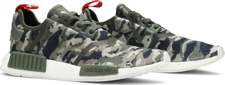 Limited edition Adidas NMD_R1 'Camo' sneakers, silver