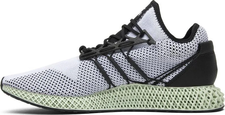 Limited edition Adidas Y-3 Runner 4D 'Black White' sneakers, black