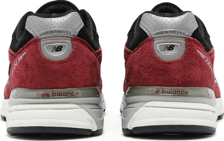 Limited edition New Balance 990v4 Made in USA 'Burgundy' sneakers, red