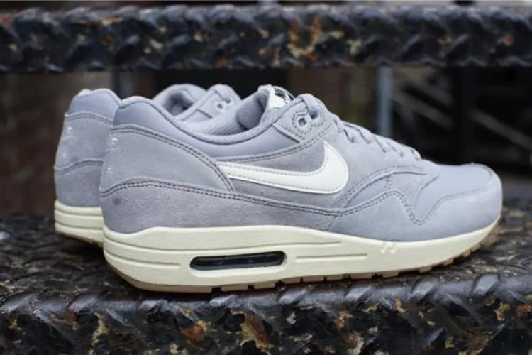 Limited Edition Nike Air Max 1 Essential 'Matte Silver' Sneakers, Silver