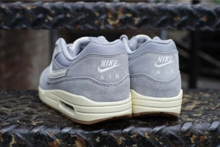 Limited Edition Nike Air Max 1 Essential 'Matte Silver' Sneakers, Silver