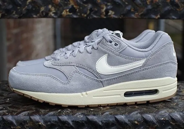 Limited Edition Nike Air Max 1 Essential 'Matte Silver' Sneakers, Silver