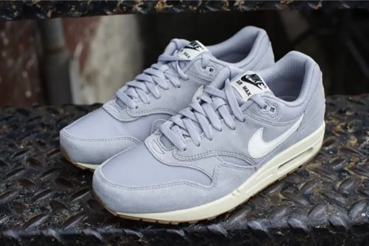 Limited Edition Nike Air Max 1 Essential 'Matte Silver' Sneakers, Silver